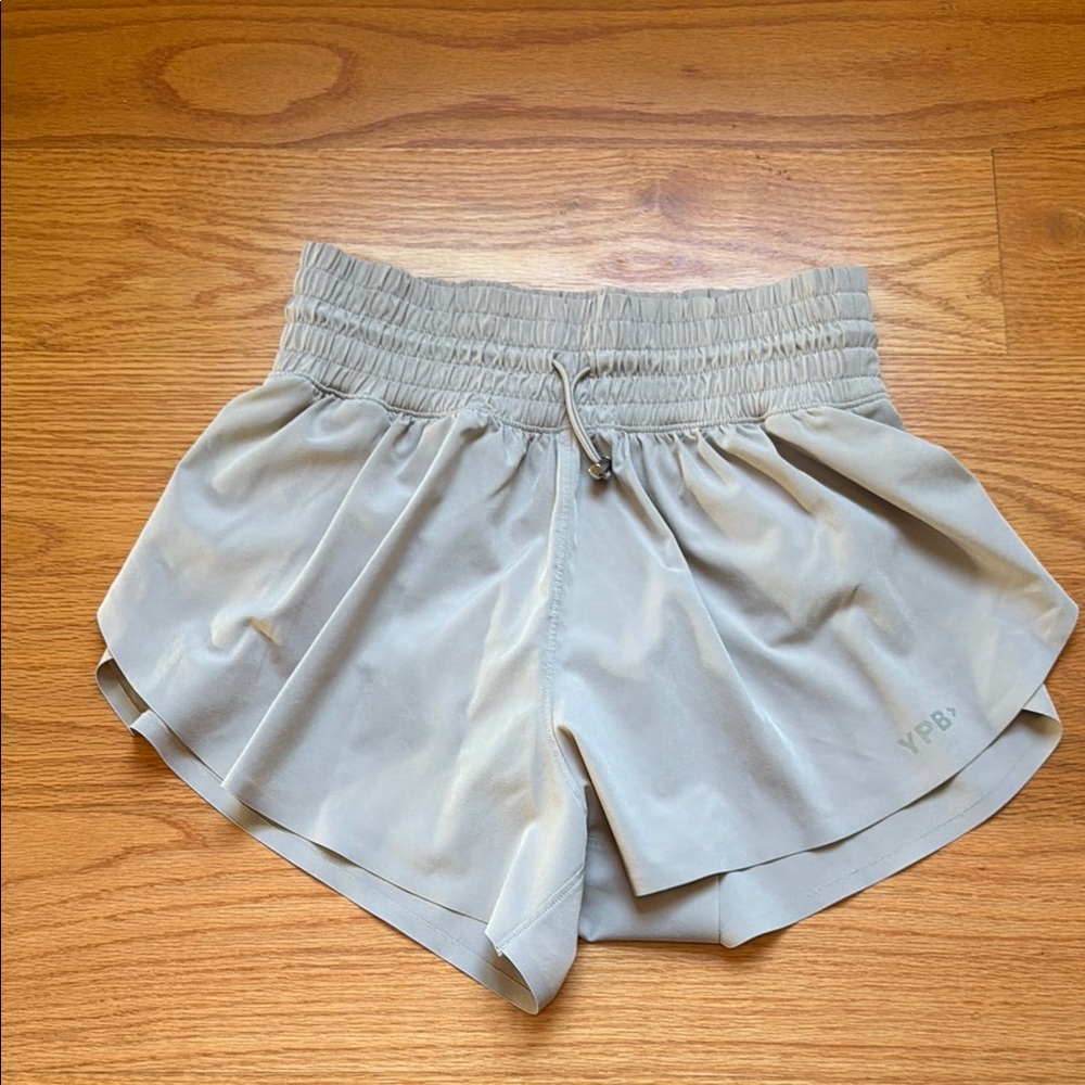Light Taupe Women’s Athletic Shorts - YPB (Abercrombie Athletic Wear)